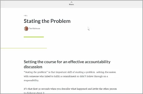 Corso e-learning responsive visualizzato su Chrome in modalità mobile tramite emulatore