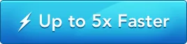 Pulsante blu con la scritta Up to 5x Faster che evidenzia la velocità di pubblicazione di Articulate Presenter