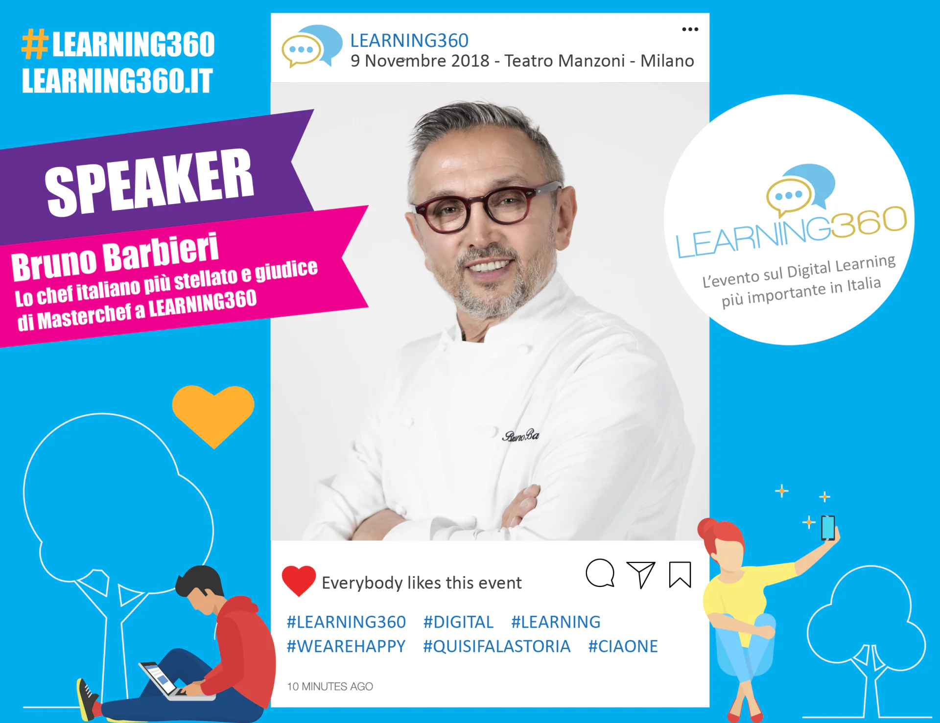 LEARNING360, presentiamo lo speaker Bruno Barbieri!
