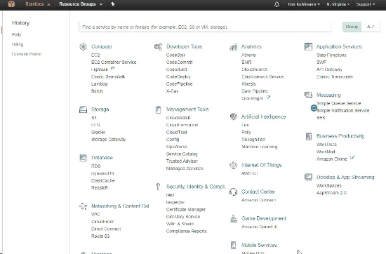 Console Amazon S3 con selezione di Amazon Polly per creare narrazioni audio text-to-speech nei corsi eLearning
