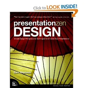 Copertina del libro Presentation Zen Design di Garr Reynolds con un dettaglio grafico di un ombrello giapponese