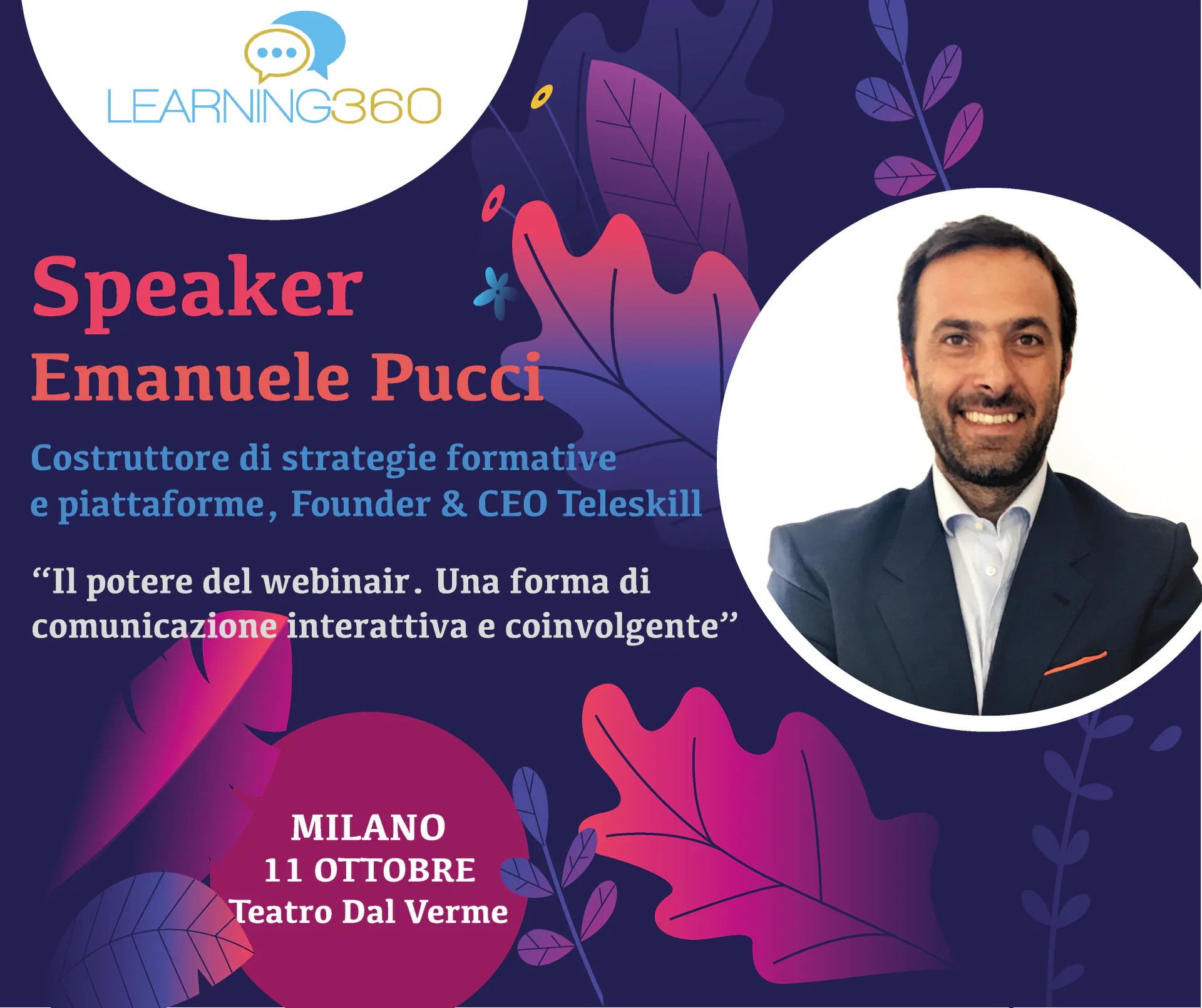 LEARNING360 ed. 2019, presentiamo l'esploratore Emanuele Pucci!
