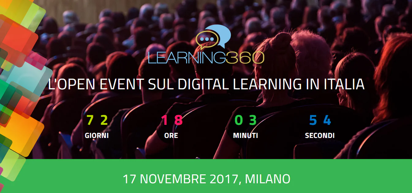 Non perderti il prossimo evento LEARNING 360 2017 a Milano