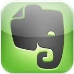 Logo dell’app Evernote su sfondo verde, simbolo di gestione note digitali su dispositivi mobili