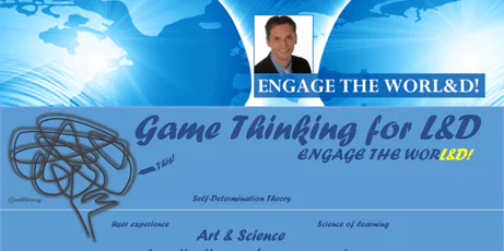 Banner con ritratto di Zsolt Olah e testo su game thinking per la formazione e gamification