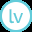Icona circolare azzurra con le lettere lv al centro che rappresenta Articulate Live per webinar e formazione elearning