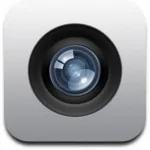 Icona della fotocamera di iPhone o iPad utilizzata per creare immagini e video nei corsi e-learning