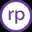 Icona circolare viola con le lettere rp che rappresenta Replay 360 per la registrazione video nell’e-learning