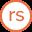 Logo circolare di Rise 360 con le lettere rs al centro, simbolo del software per corsi elearning responsive