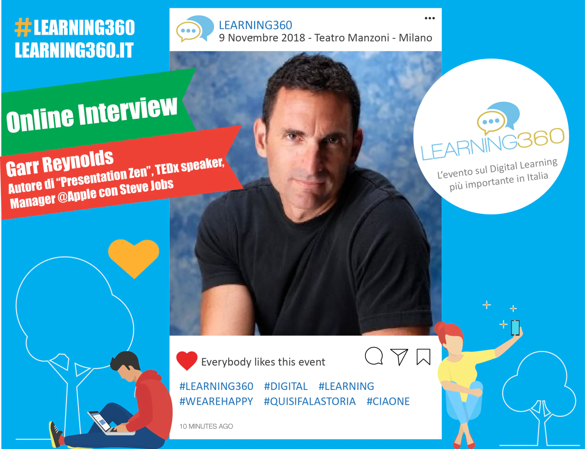 LEARNING360, presentiamo lo speaker Garr Reynolds!