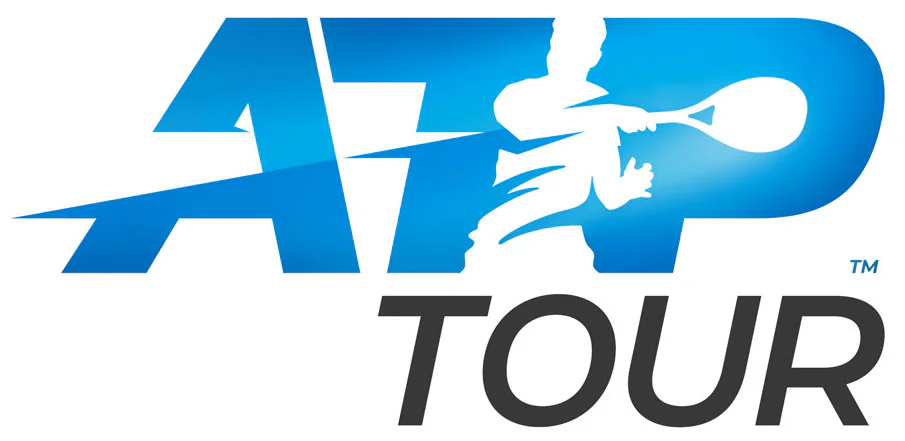 Logo ATP Tour con sagoma di tennista stilizzato, simbolo delle competizioni di tennis di alto livello citate nell’articolo