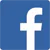 Logo Facebook bianco su sfondo blu utilizzato per collegamento social agli eventi ExpoTraining