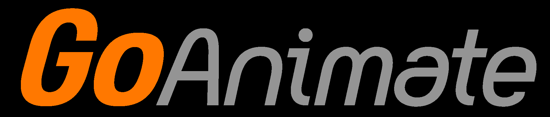 Logo GoAnimate con scritta arancione e grigia su sfondo bianco, rappresenta la piattaforma di animazione video per elearning