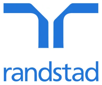 Logo Randstad in blu su sfondo bianco, partner del Digital Learning Tour