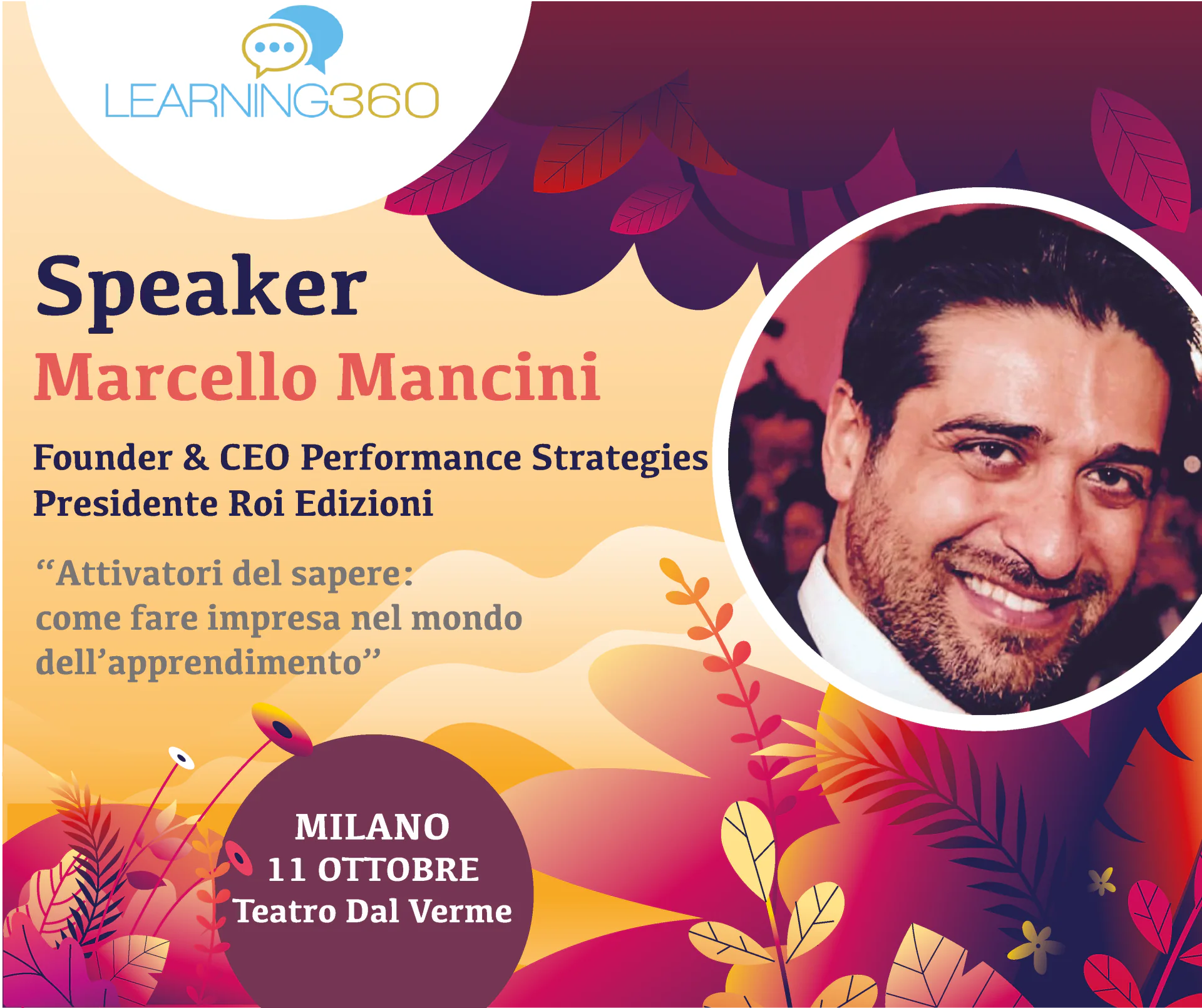 LEARNING360 ed. 2019, presentiamo l'esploratore Marcello Mancini!