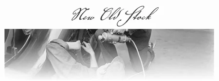 Logo New Old Stock sopra una foto d’epoca in bianco e nero con persone al lavoro, risorsa di immagini gratuite per e-learning