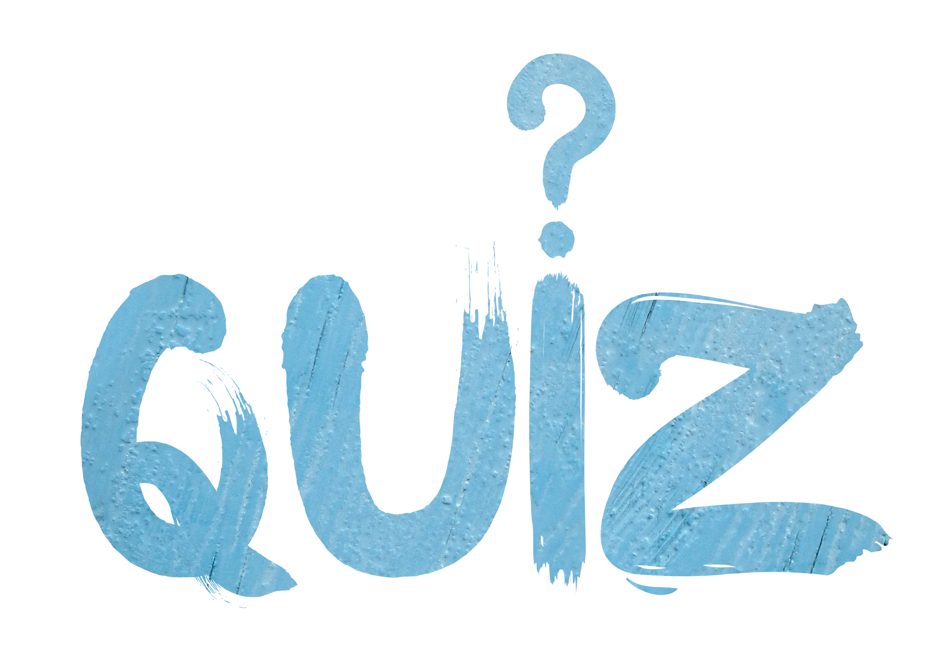 Scritta quiz in azzurro con punto interrogativo, rappresenta la sezione dedicata ai quiz nei corsi e-learning
