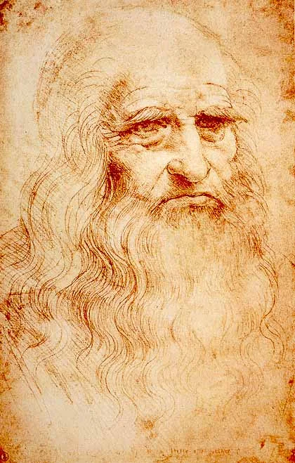 Ritratto a matita di un uomo anziano con lunga barba, simbolo di genio e creatività per l’e-learning