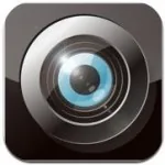 Icona dell’app TiltShift Generator con una lente fotografica stilizzata, usata per effetti fotografici su dispositivi mobili